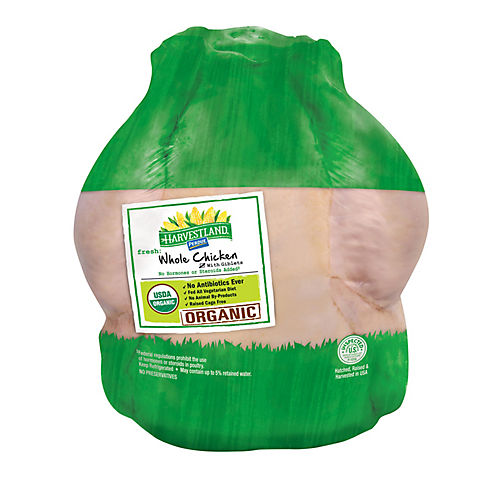 Harvestland by Perdue Organic Whole Chicken,  4.75-6lbs.