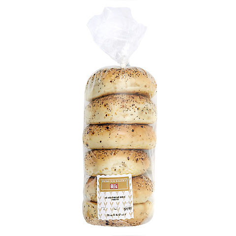 Wellsley Farms Everything Bagels, 6 ct.