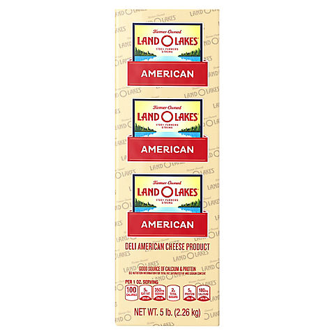Land O'Lakes Deli American Cheese - White, 0.75-1.5 lb Standard Cut, PS
