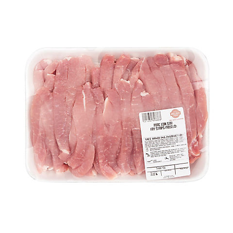 Wellsley Farms Fresh Pork Loin Stir Fry Strips,  2.25-3lbs.