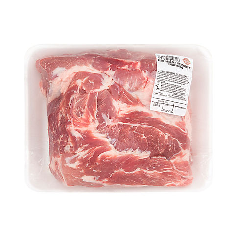 Wellsley Farms Whole Steak Ready Bone-In Pork Shoulder Butt 7.5-9 lbs.