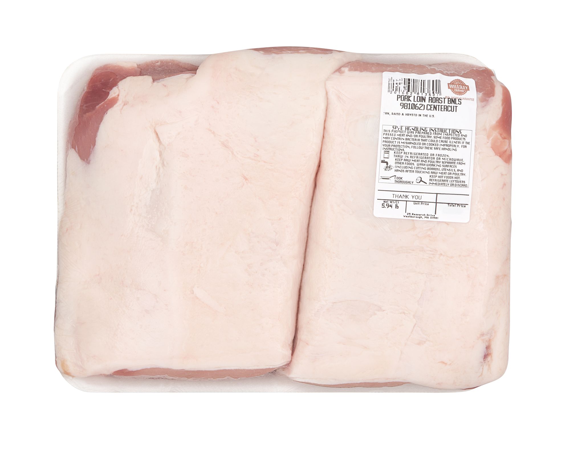 Farmer John Pork Boneless Loin Roast Half Vac 