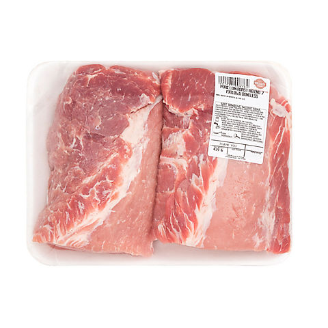 Wellsley Farms Fresh Boneless Pork Loin Rib End Roast,  3.75-4.5 lb