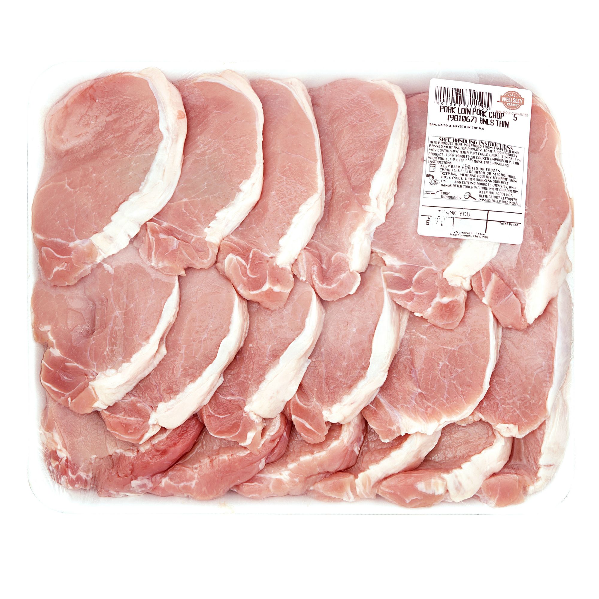 Wellsley Farms Fresh Boneless Thin Pork Loin Chop 3 75 4 25 Lb Bjs Wholesale Club