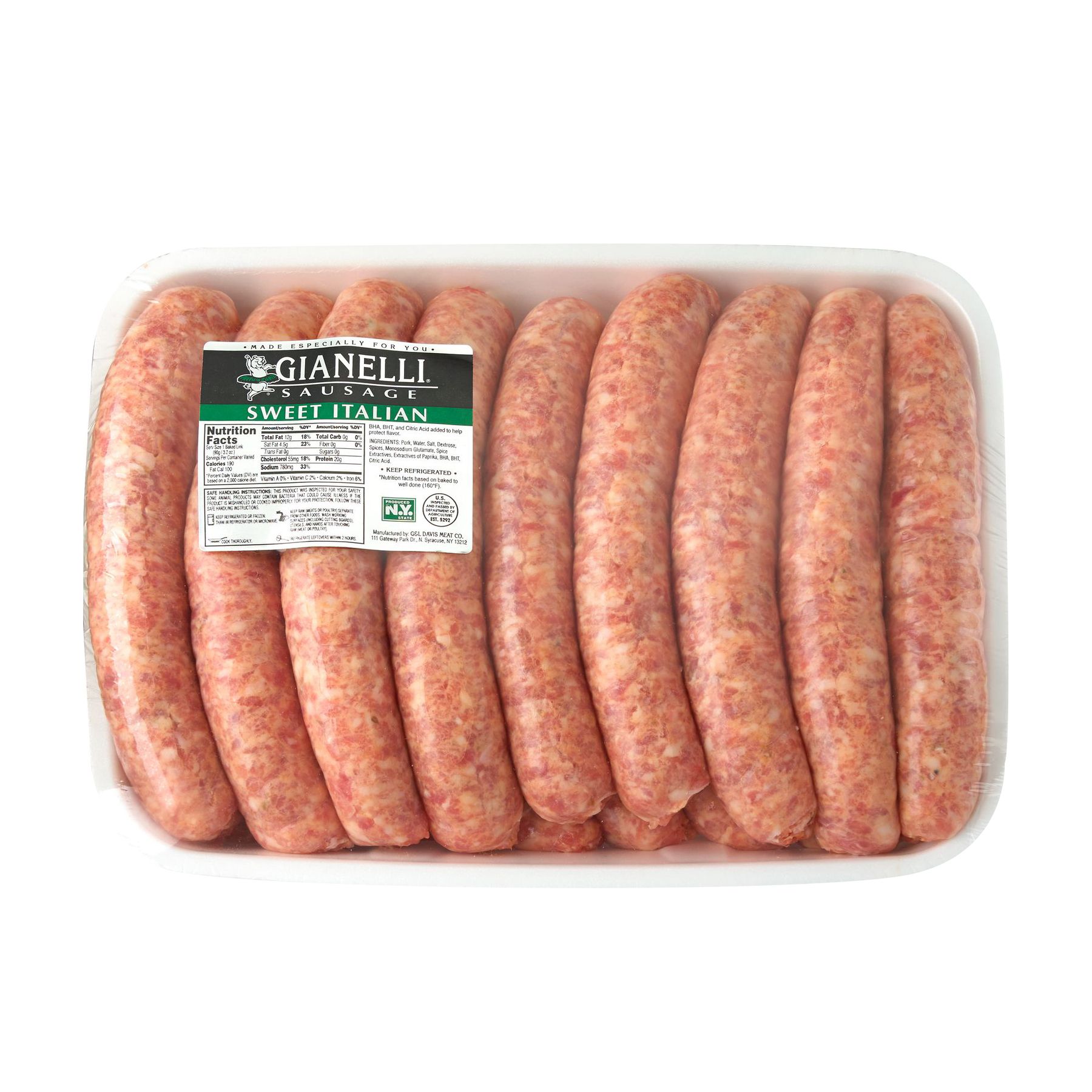 Pork King Sweet Italian Sausage (5 lbs) – Manhattan Milk