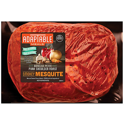 Adaptable Meals Boneless Petite Pork Shoulder Roast,  Smokey Mesquite,  2.16-3lbs.
