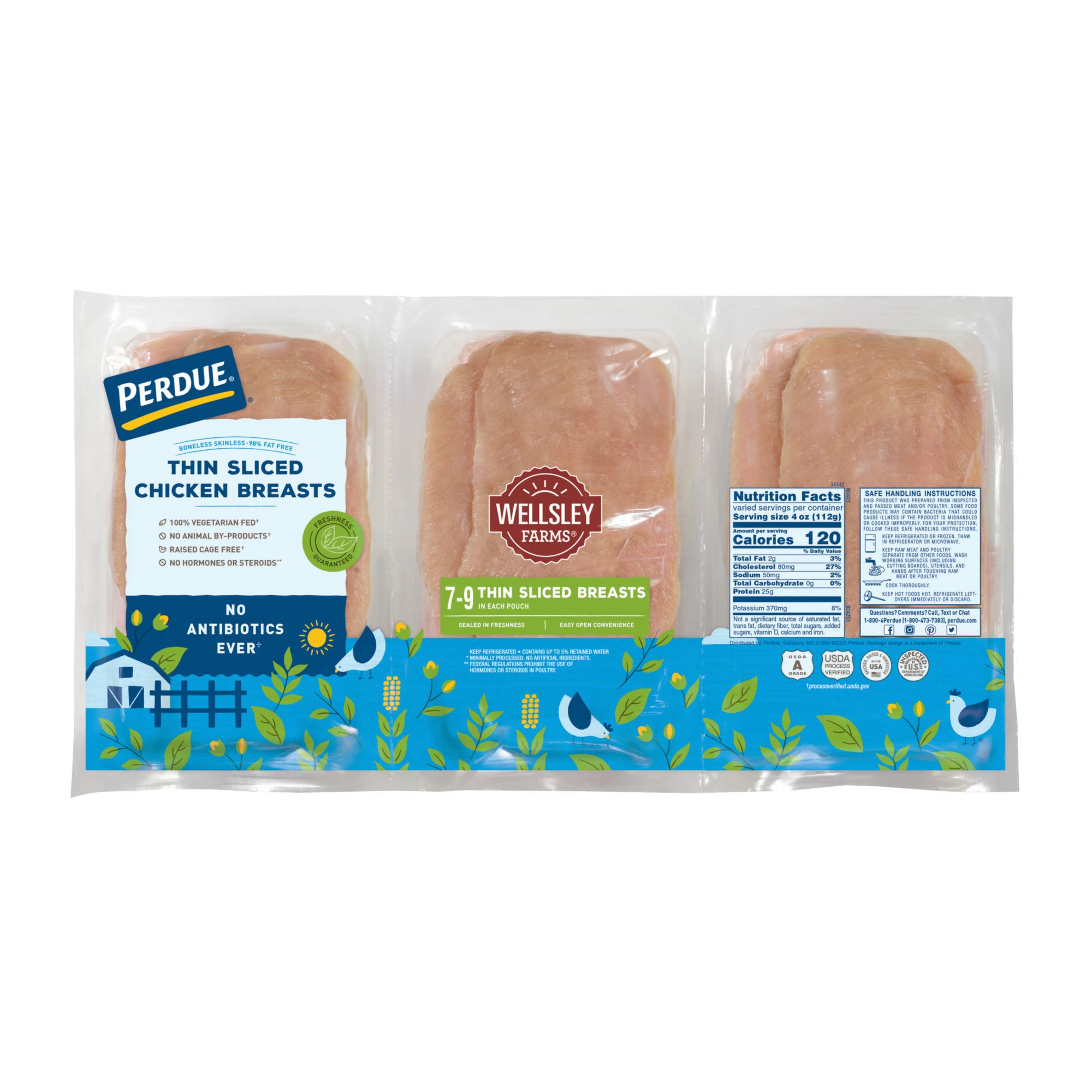 Kosher Chicken Breasts, Boneless/Skinless (Cutlets), ANTIBIOTIC