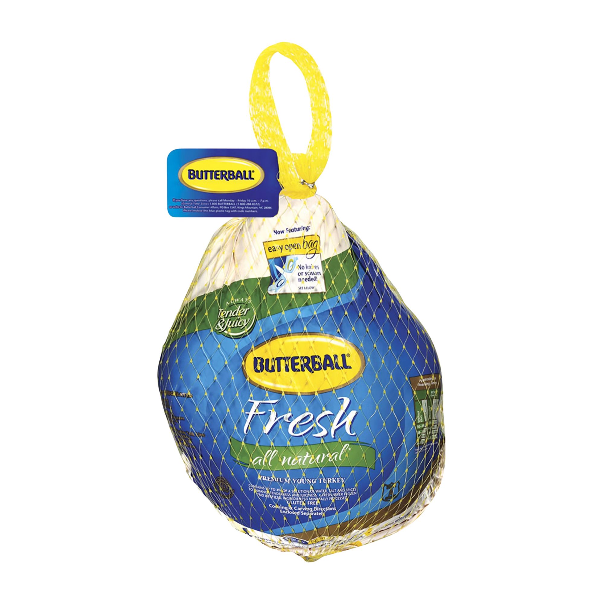 Butterball Premium Whole Frozen All Natural Young Turkey, 16-24 lbs. (Limit  Of 2)