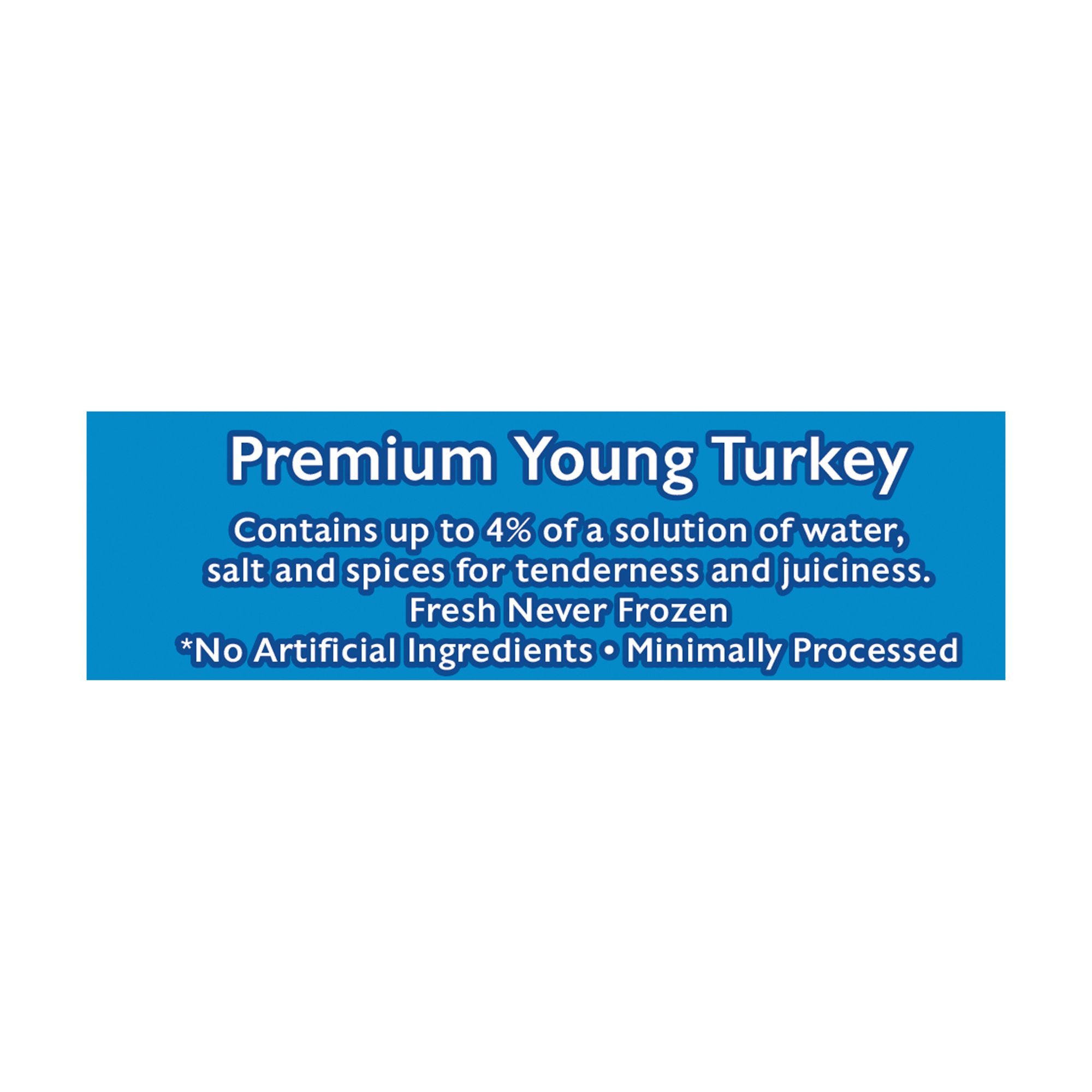 Butterball Fresh Whole Large Turkey, All Natural, Serves 8-12, 16-24 lbs. (Limit Of 2)