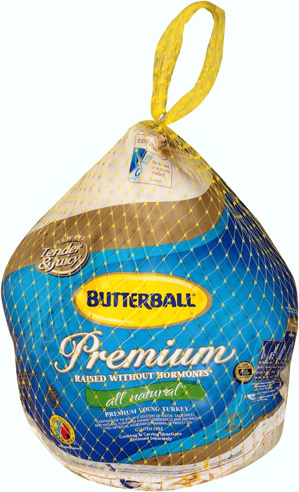 Butterball Premium Whole Frozen All Natural Young Turkey, 16-24 lbs. (Limit  Of 2)