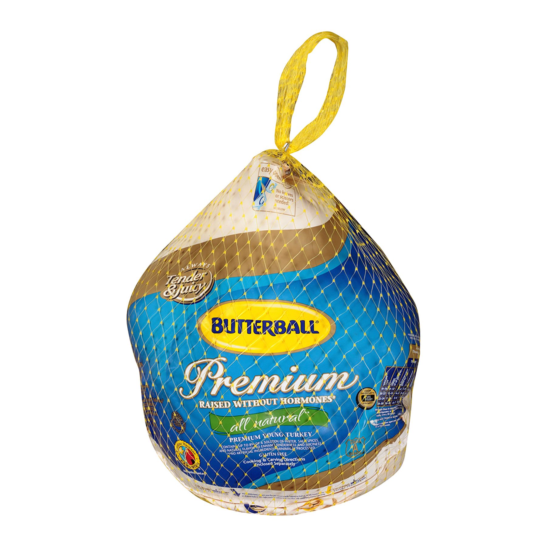 Butterball Premium Whole Frozen All Natural Young Turkey, 16-24 lbs. (Limit  Of 2)