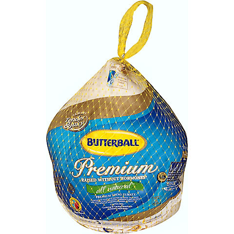 Butterball Premium Whole Frozen All Natural Young Turkey, 16-24 lbs.