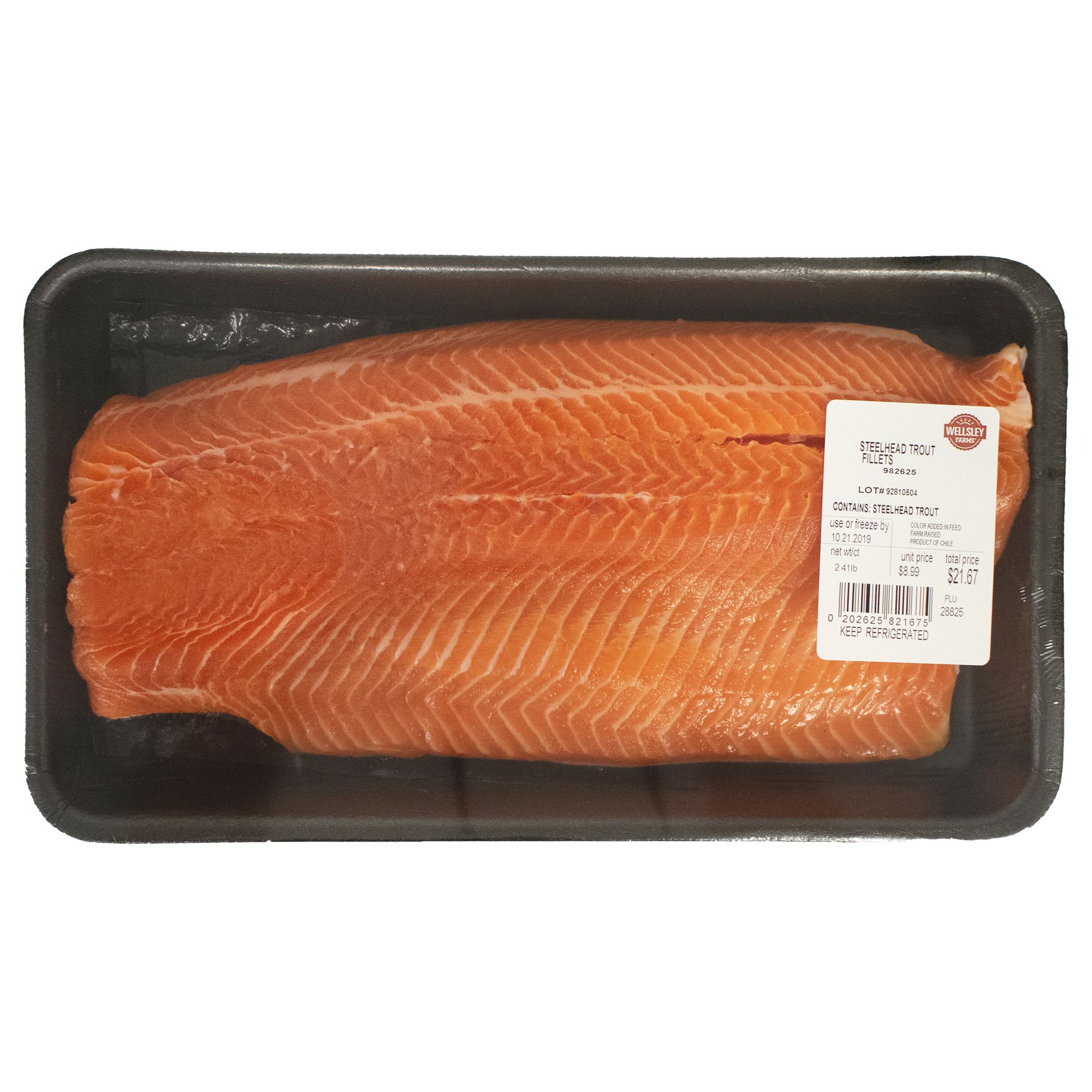 Wellsley Farms Skin On Fresh Steelhead Fillets 2 3 lbs