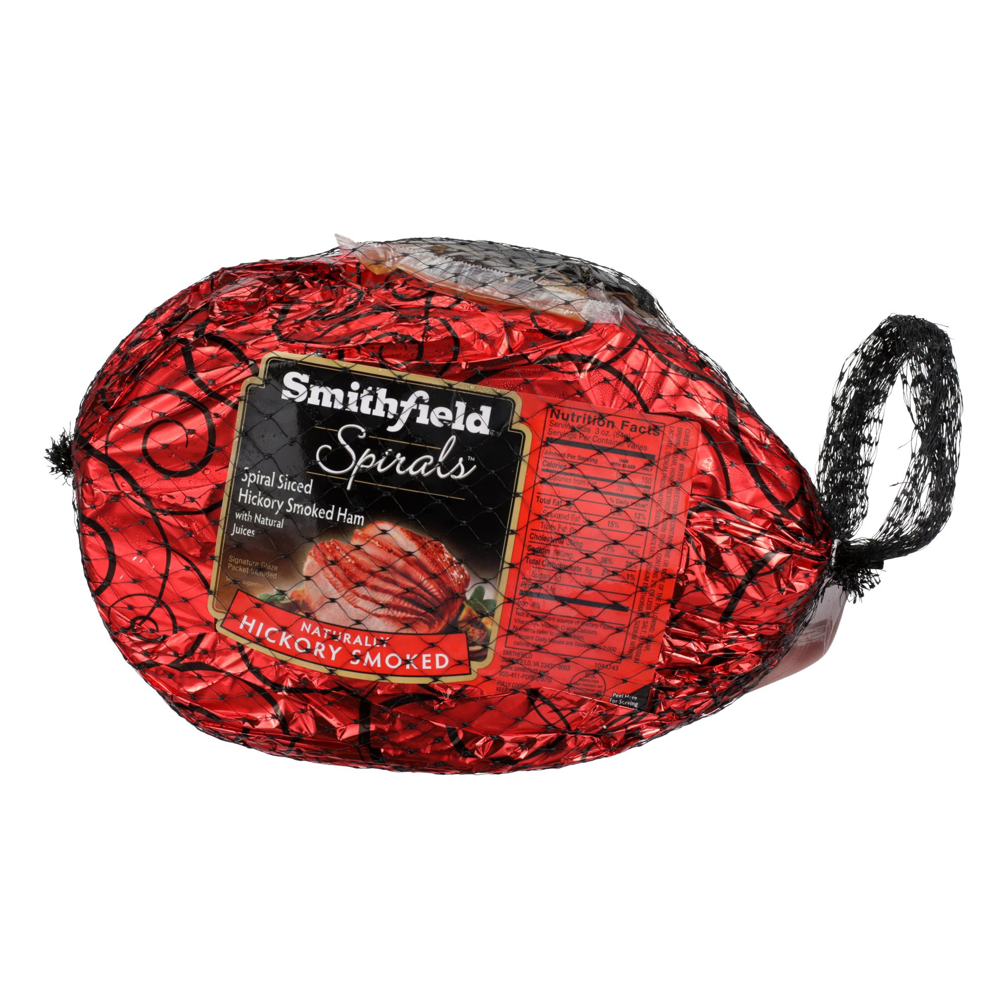 Cooks Fully Cooked Brown Sugar Hickory Smoked Spiral Sliced Half Ham, 10.977 Pound -- 4 per Case