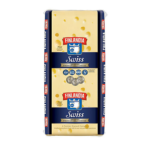 Finlandia Swiss Cheese, 0.75-1.5 lb Standard Cut