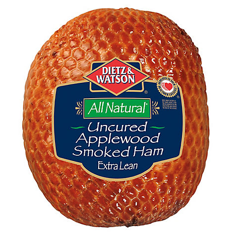 All-Natural Uncured Applewood Smoked Ham, 0.75-1.5 lb Standard Cut