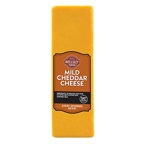 Mild Cheddar Cheese, 0.75-1.5 lb Standard Cut