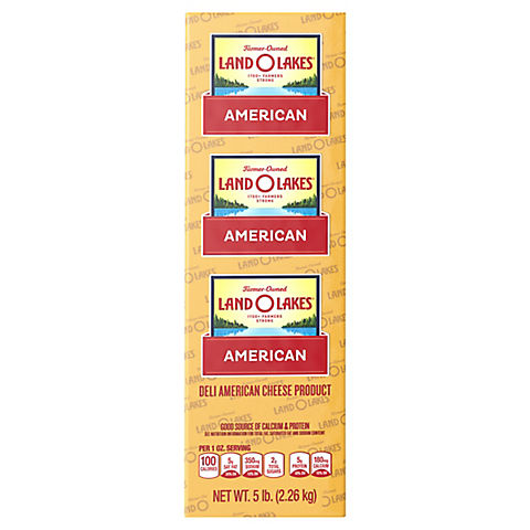 Land O Lakes Yellow Deli American Cheese Slices, 0.75-1.5 lbs.