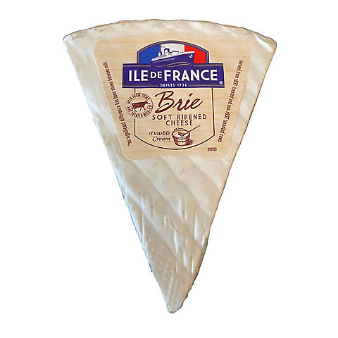 Ile de France Double Creme Brie Wedge, 0.75-1lbs.