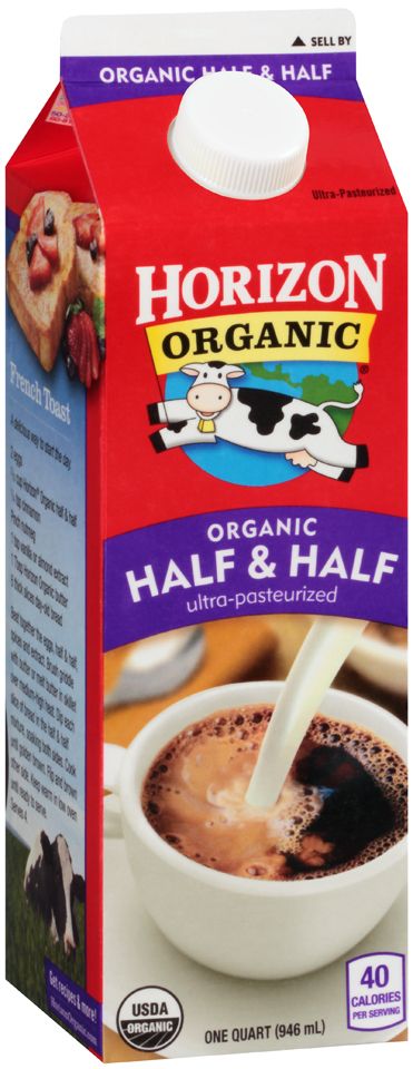 Horizon Organic® Half & Half Cream, 1 qt - Baker's