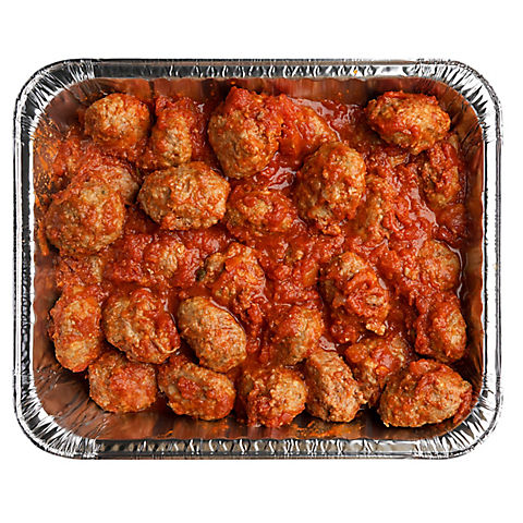 Wellsley Farms Meatballs in Pomodoro Sauce Catering Tray, 6-6.5 lbs.
