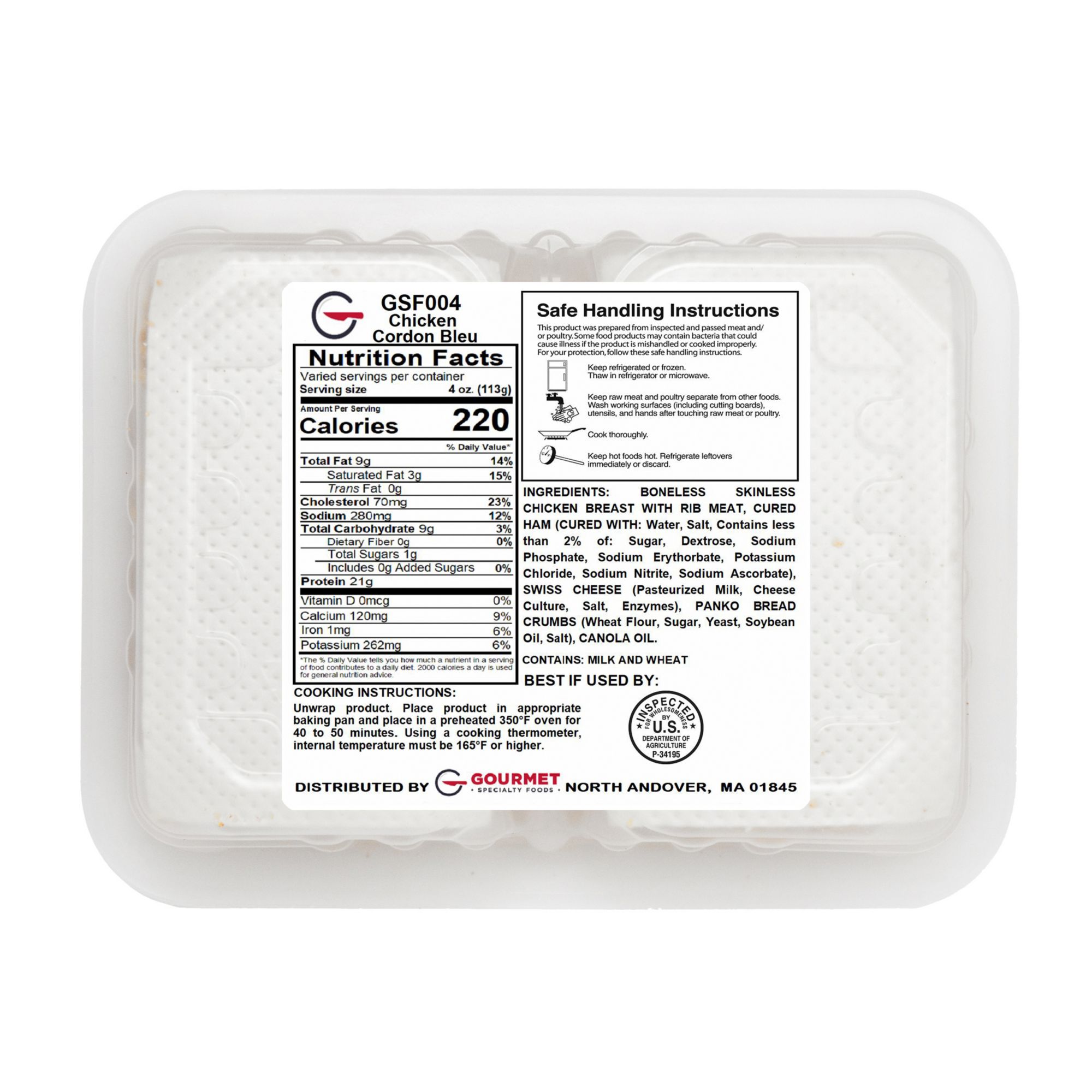 Winchester Farms Chicken Cordon Bleu, 1 - 1.45 lb. | BJ's Wholesale Club