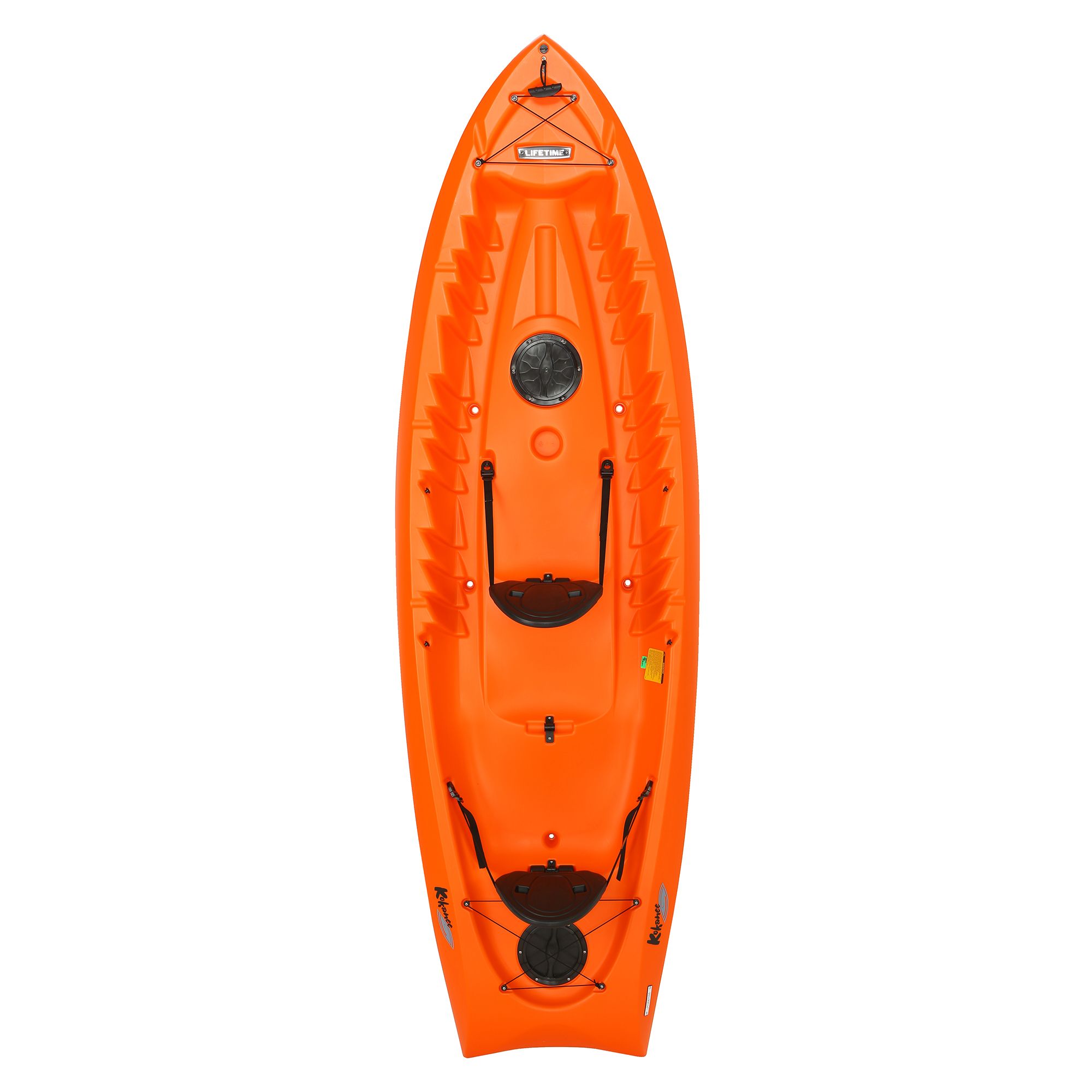 Kayak Paddle Tether/Coiled Kayak Fishing Leash with Carabiner Orange -  1pack