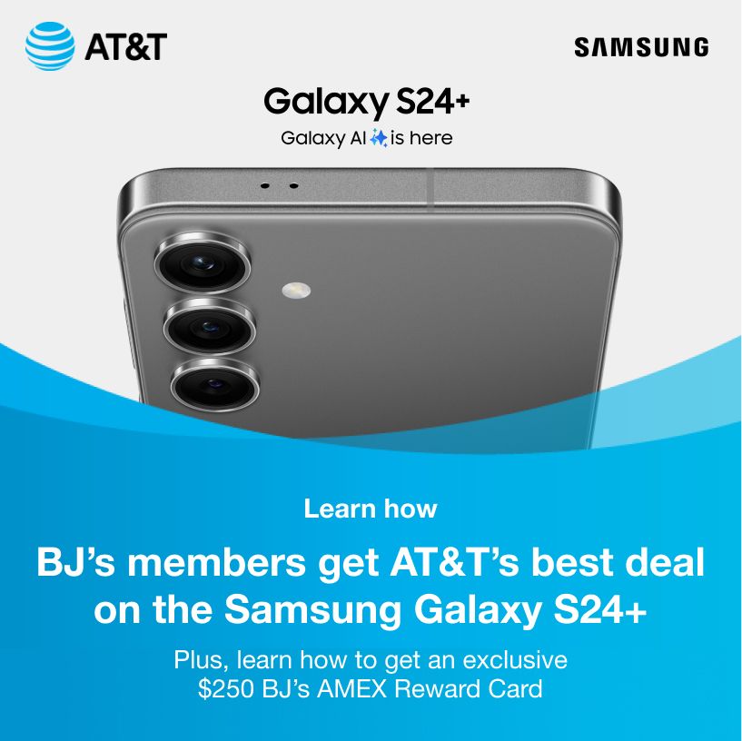 AT&T Galaxy S24+. Learn how to switch to AT&T and get a $250 AMEX Rewards Card. Click to learn more.