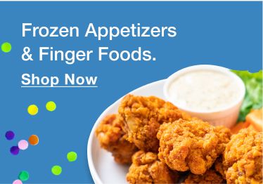 Frozen appetizers and finger foods. Shop now