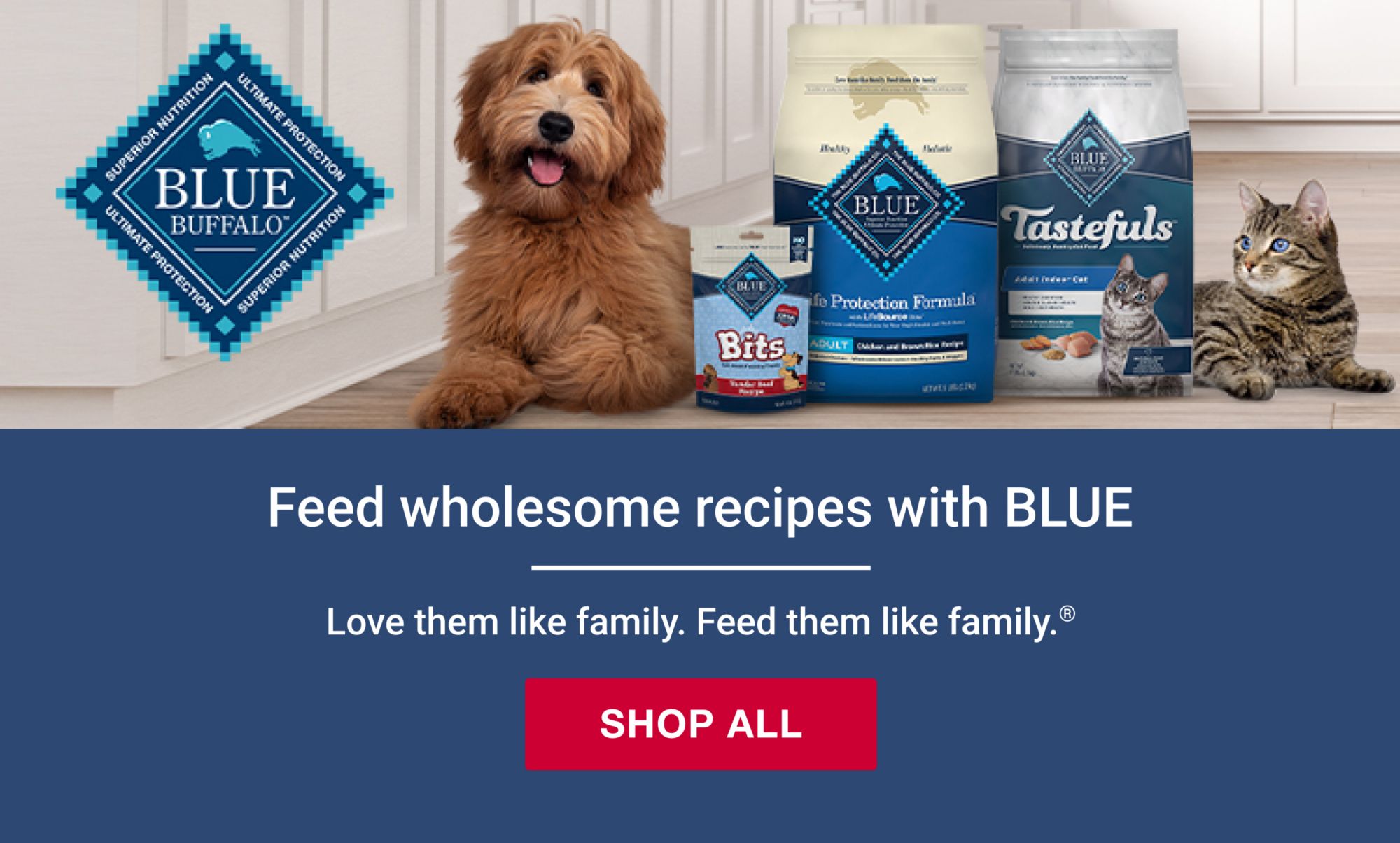 Shop all blue buffalo, dog and cat food
