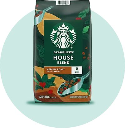 Starbucks House Blend Medium Roast Whole Bean Coffee, 40 oz.
