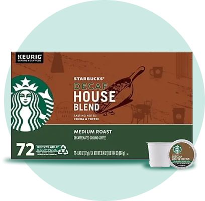 Starbucks Decaf House Blend Medium Roast K-Cup Pods, 72 ct. 
