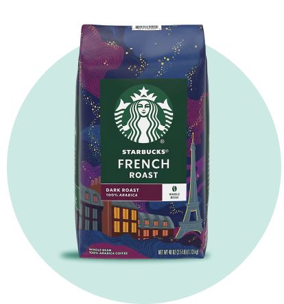 Starbucks French Dark Roast Whole Beans Coffee, 40 oz