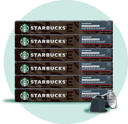 Starbucks by Nespresso Original Line Capsules, Decaf Espresso Roast Pods, 60 ct.