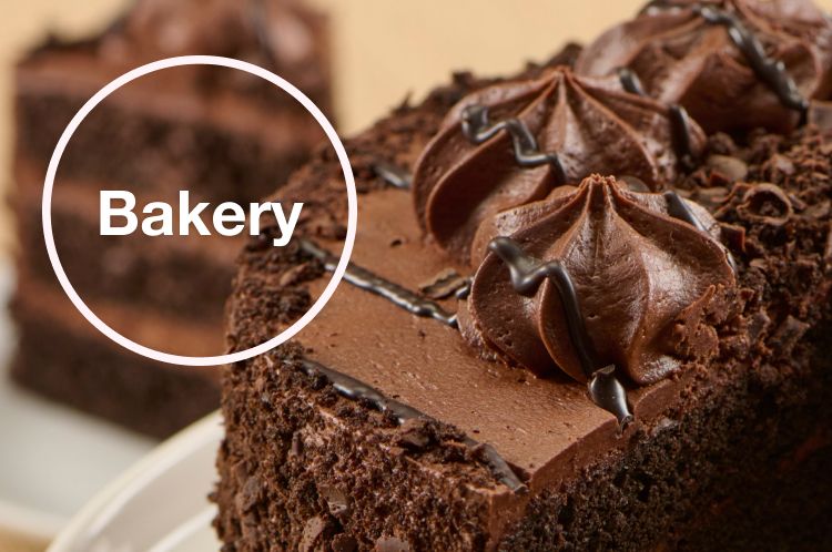 Bakery - try our chocolate cake!