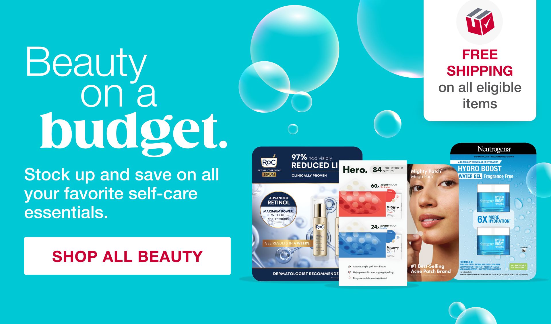 Beauty on a budget. Stock up and save on all your favorite self-care essentials. Shop All Beauty