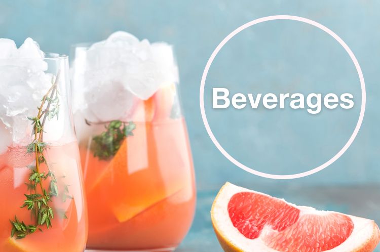 Beverages - refreshing grapefruit drinks and more!