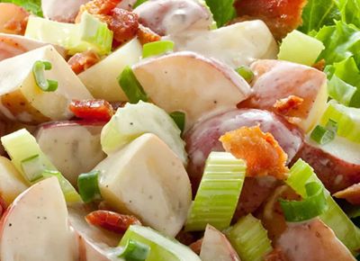 Classic Cheese and Bacon Potato Salad