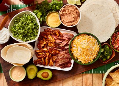 Build-Your-Own Game Day Burrito Board