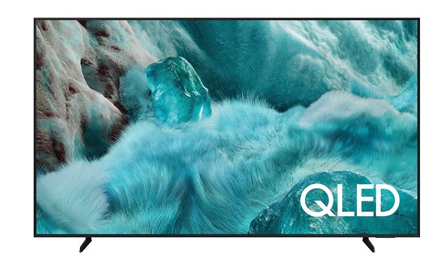 The Frame over a green painted forest on a TV