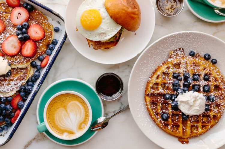 Breakfast - from waffles to pancakes to coffee