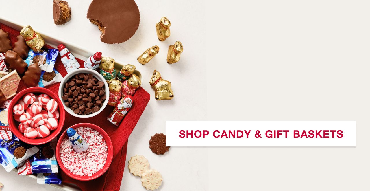 Bring cheer, chocolate, and more. Shop Candy & Gift Baskets.