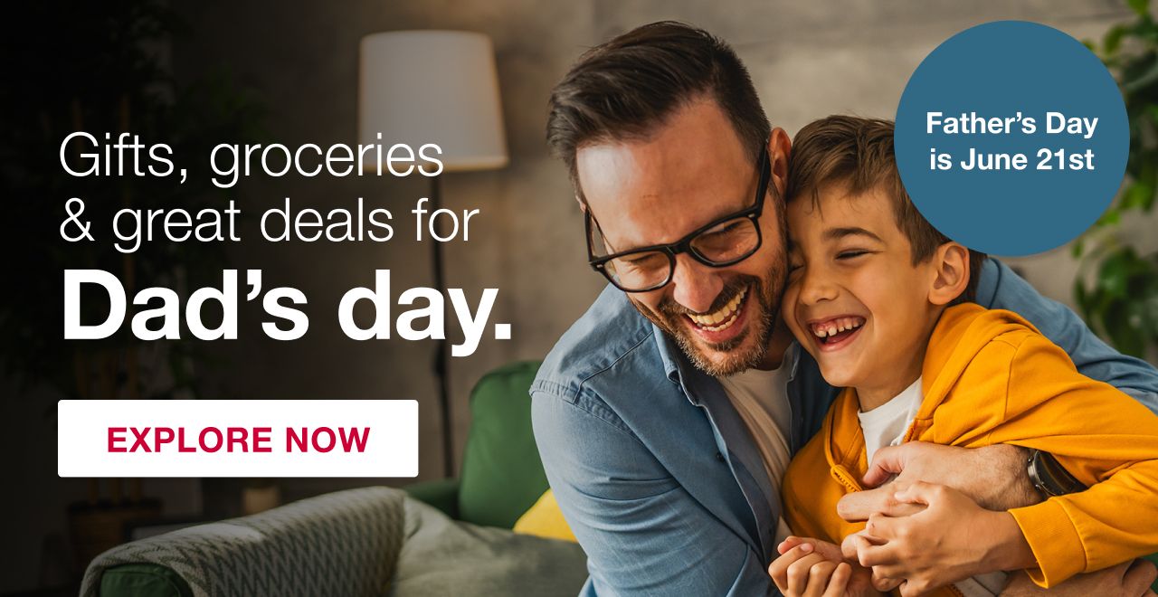 Father's Day is June 21st. Gifts, groceries and great deals for Dad's day. Explore now