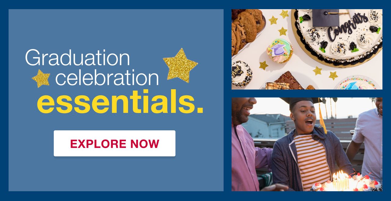 Graduation celebration essentials. Explore now