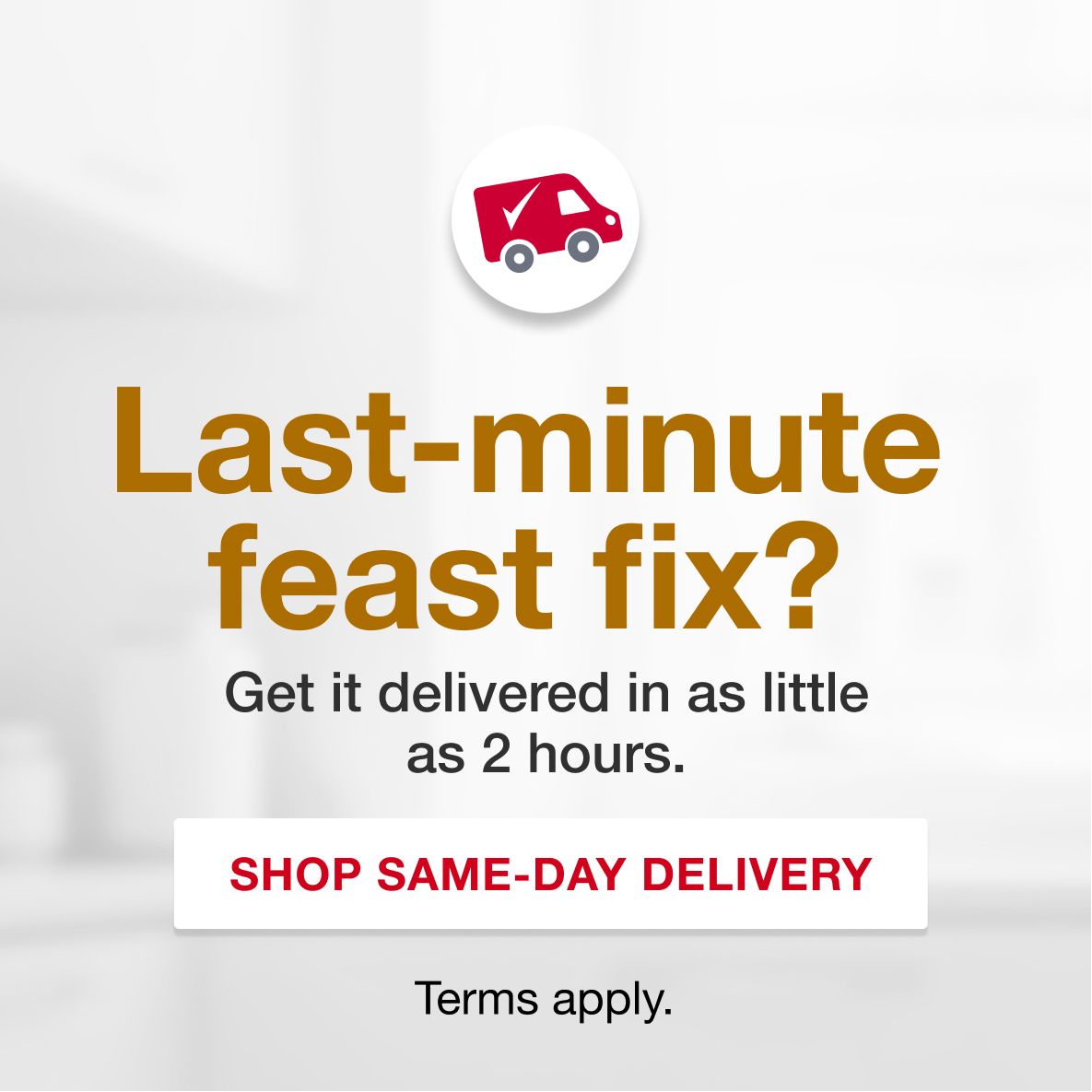 Thanksgiving Same-Day Delivery