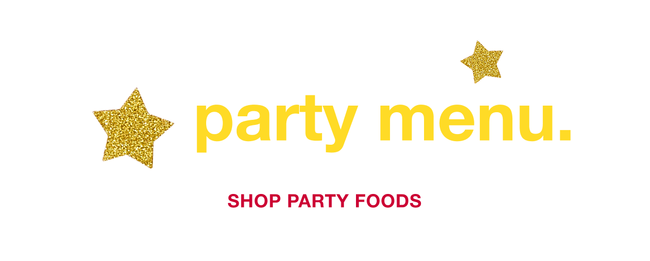 Your graduation party menu.