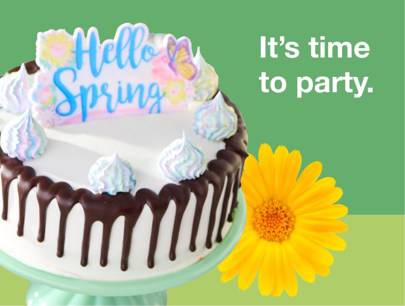 Text: It's time to party.