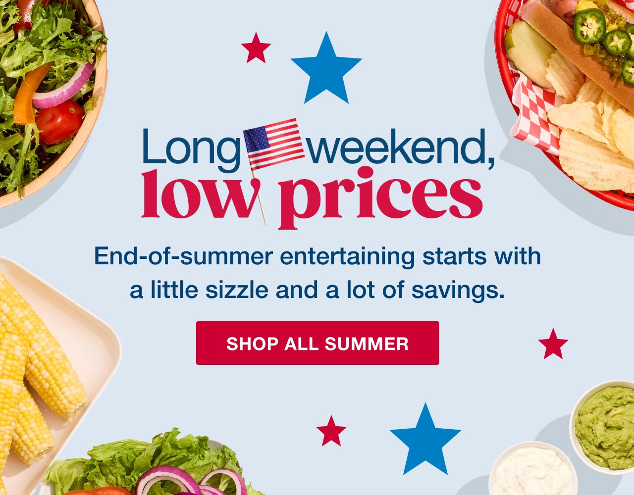 Live for summer saving. Shop all Summer.