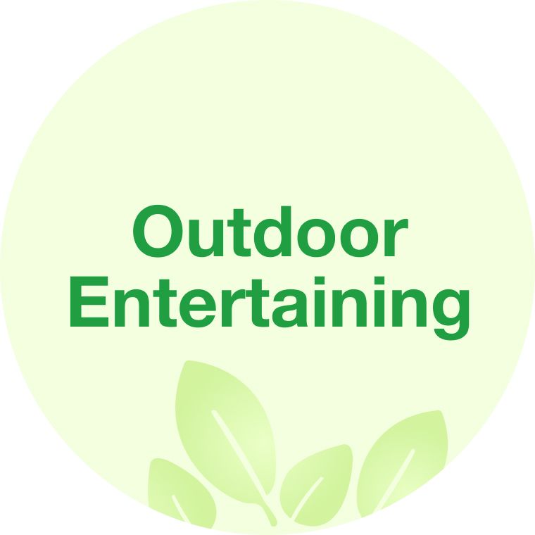 Text: Outdoor entertaining