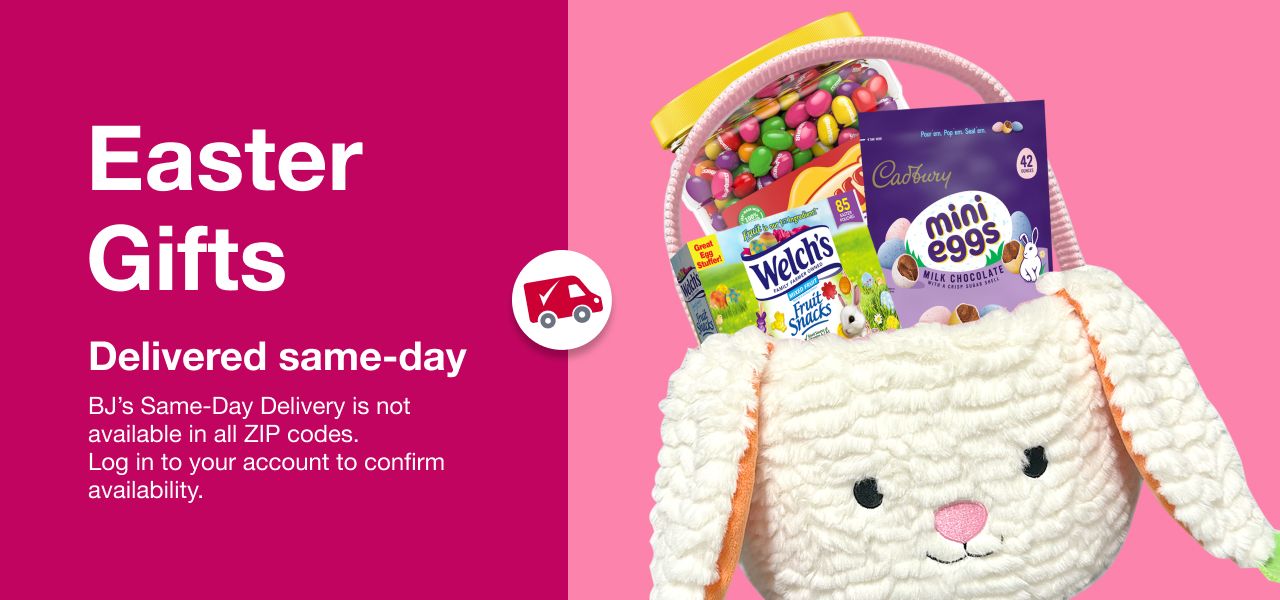 Easter Baskets & Gifts available for same-day delivery on select items.